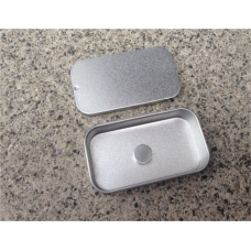 Slide top Geocaching tin cache (20ml) with neodymium magnet